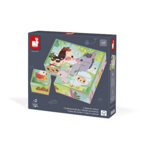 9 cubes animaux de la ferme