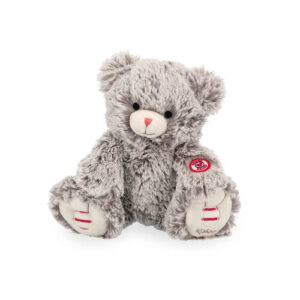 Ours en peluche gris prestige Maé 24cm