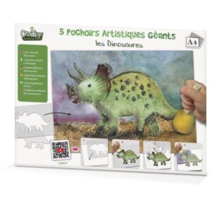 Pochoirs Artistiques Géants "Les Dinosaures"