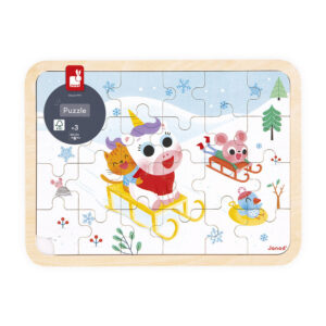 Puzzle en bois "A la montagne" - 24p